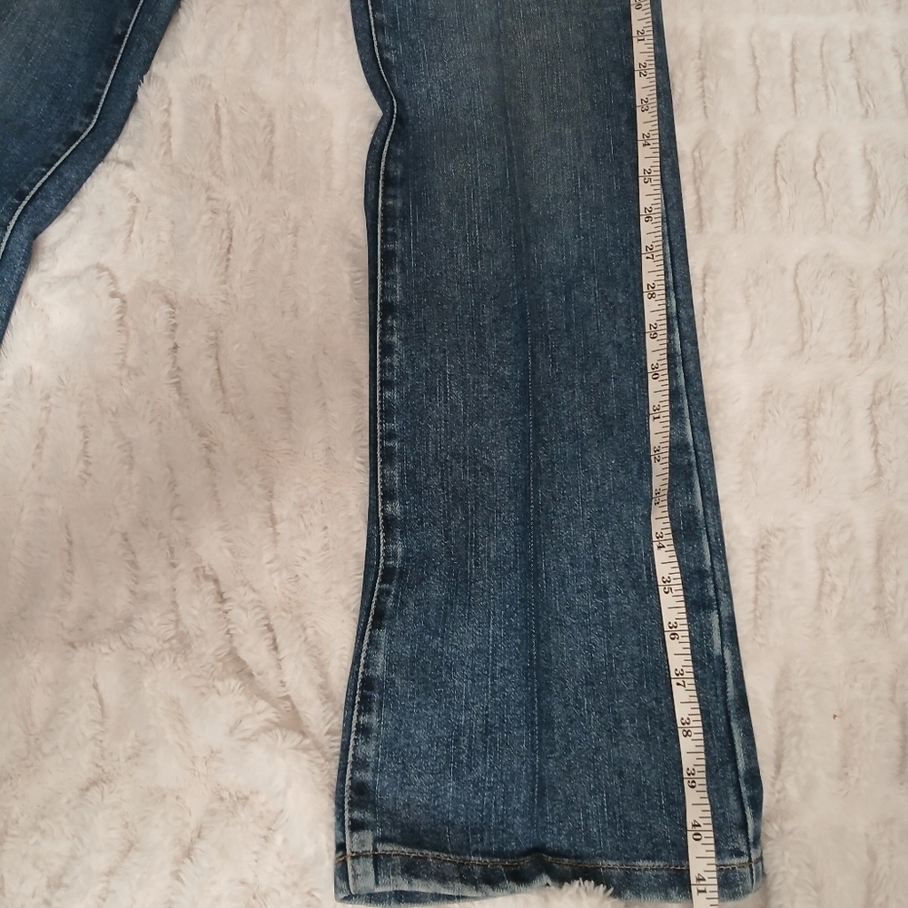 Tommy Hilfiger Blue Flare Wide Leg Jeans - Picture 8 of 10